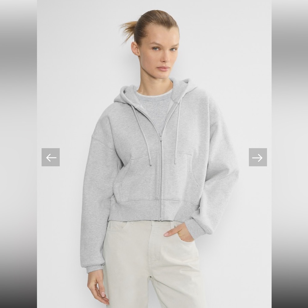 ARITZIA Cozy Sweatfleece Boyfriend Boxy Zip Hoodie / SIZE MEDIUM